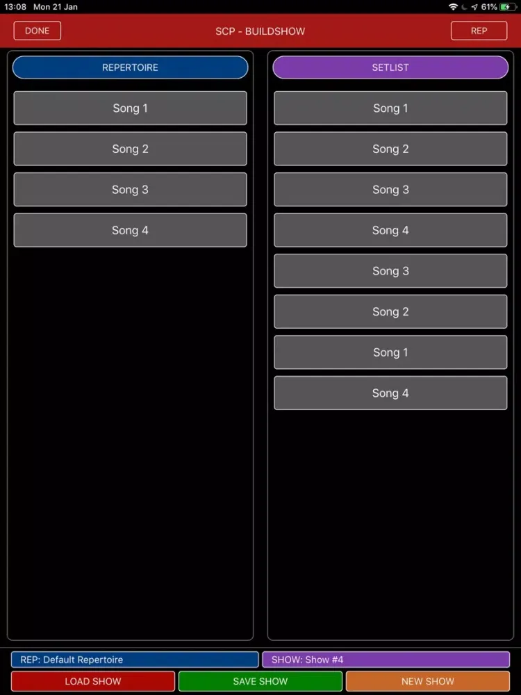 صور ShowControlPro iPad 