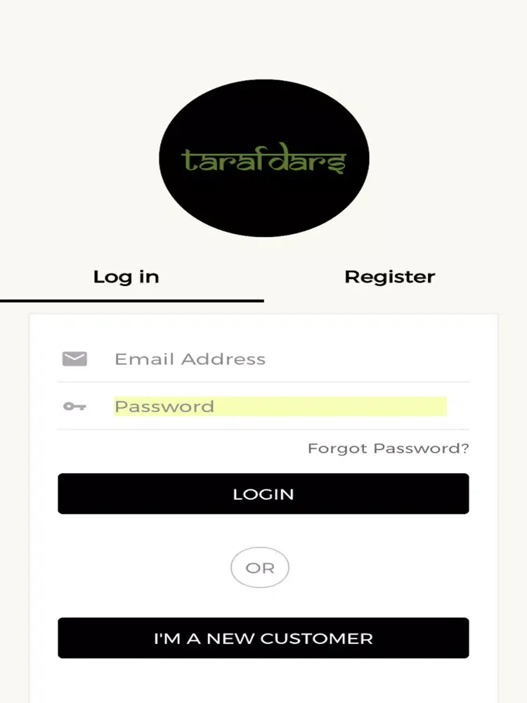 Tangkapan skrin Tarafdars iPad 