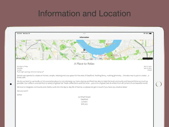 Скриншоты Sienna Cafe iPad 