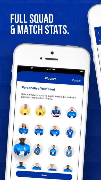 Capturas de tela do Birmingham City