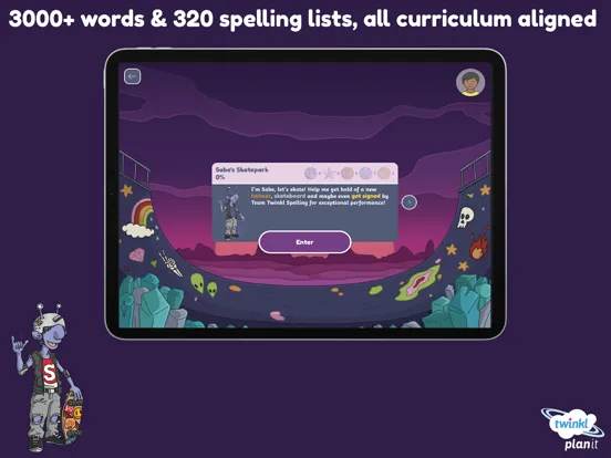 Capturas de pantalla de Twinkl Spelling Bee iPad 