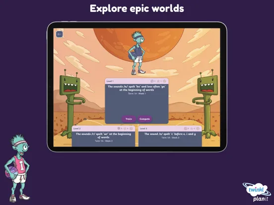 Capturas de pantalla de Twinkl Spelling Bee iPad 