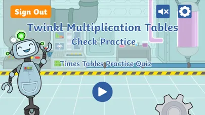 Capturas de tela do Twinkl MTC Practice