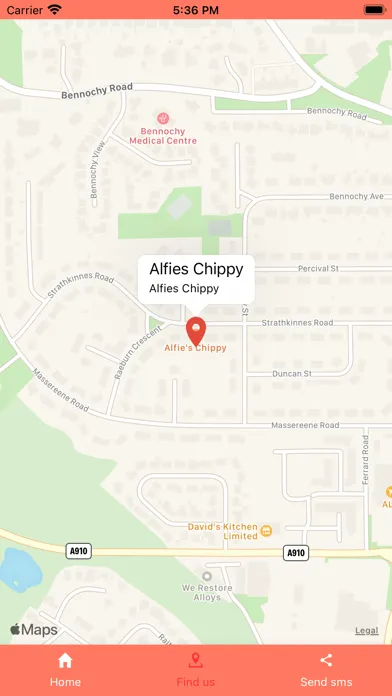 ภาพหน้าจอของ Alfies Chippy