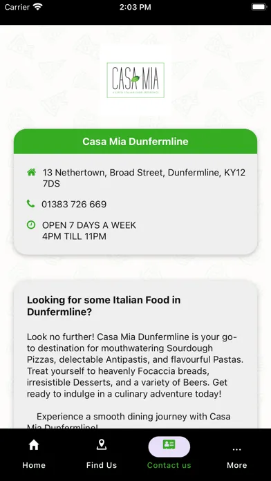 Casa Mia Dunfermline應用截圖