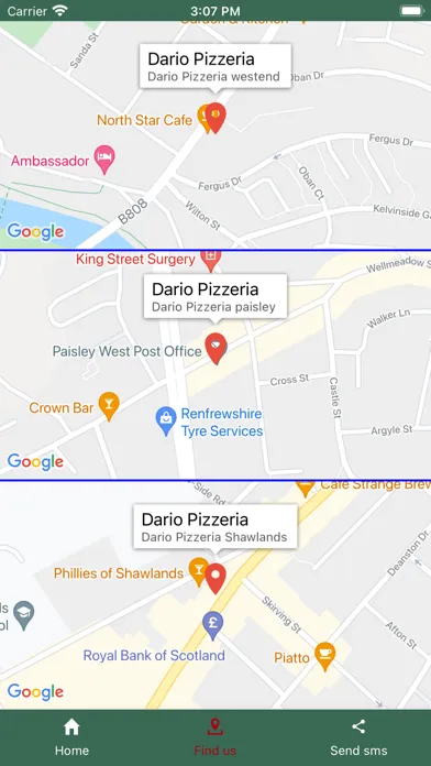Dario Pizzeria Glasgow स्क्रीनशॉट