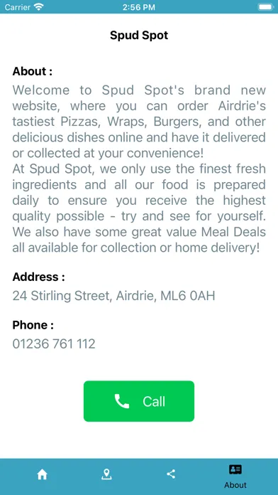 Tangkapan skrin Spud Spot Takeaway