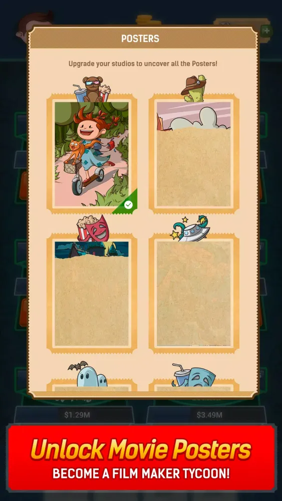 Idle Film Empire: Tycoon Game应用截图