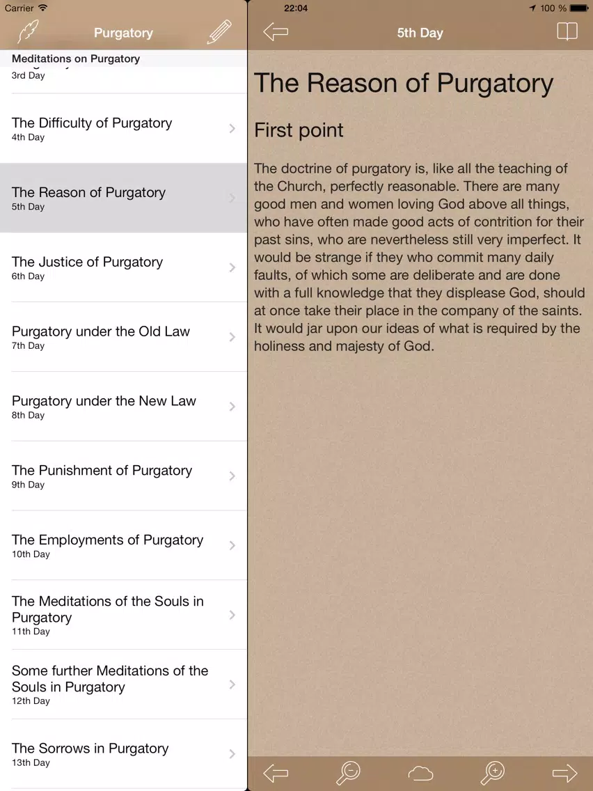 Purgatory: Catholic Meditations for Every Day in a Month iPad  スクリーンショット