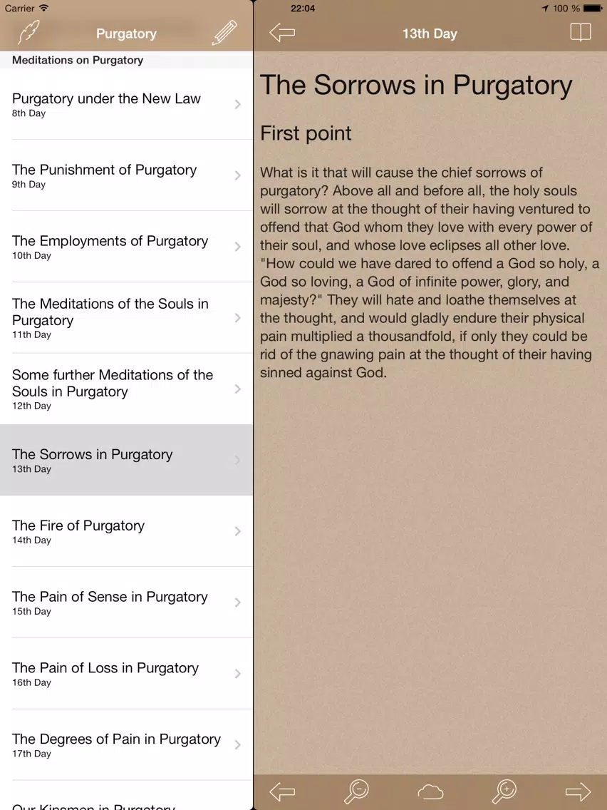 Purgatory: Catholic Meditations for Every Day in a Month iPad  スクリーンショット