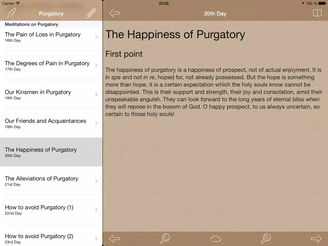 Purgatory: Catholic Meditations for Every Day in a Month iPad  スクリーンショット