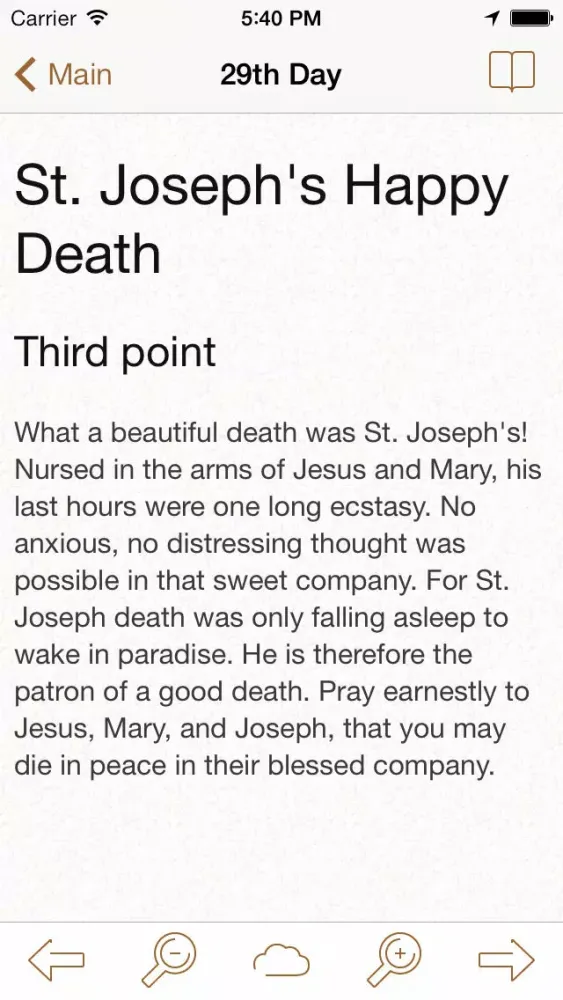 Capturas de pantalla de Saint Joseph: Catholic Meditations for Every Day in a Month
