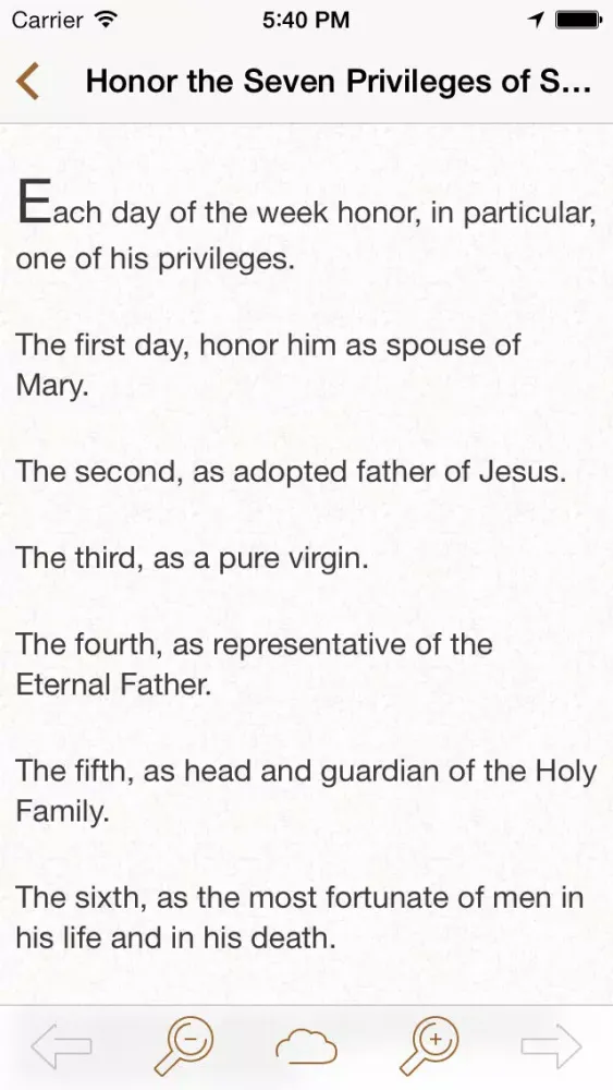 Capturas de pantalla de Saint Joseph: Catholic Meditations for Every Day in a Month