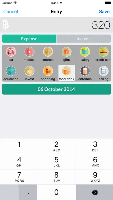 Tangkapan layar Plant Money - personal finance expense income management