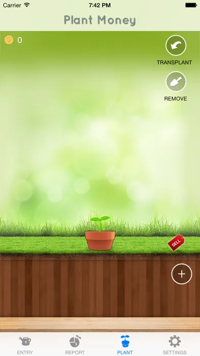 Tangkapan layar Plant Money - personal finance expense income management
