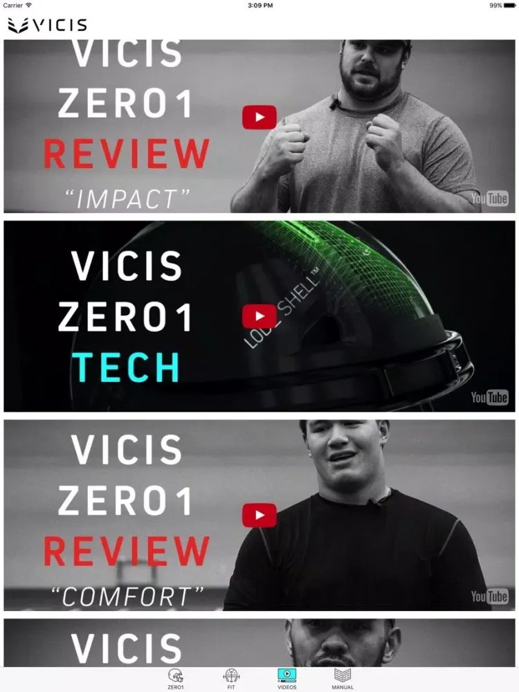 VICIS: REVOLUTIONARY HELMET TECHNOLOGY iPad  स्क्रीनशॉट