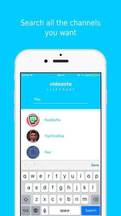 Videaste - YouTube subscriber livecount سکرین شاٹس