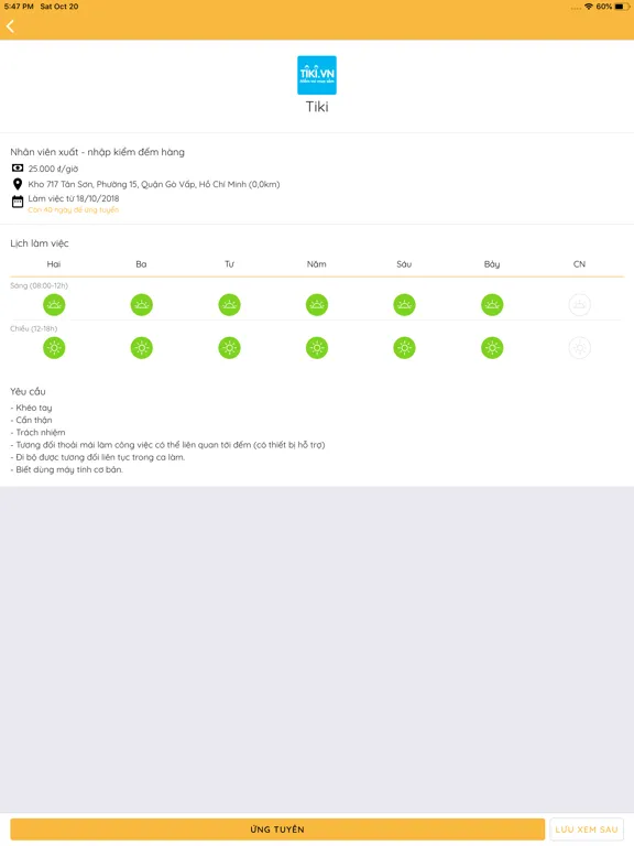 Viec.Co - Việc làm linh hoạt iPad  Screenshots