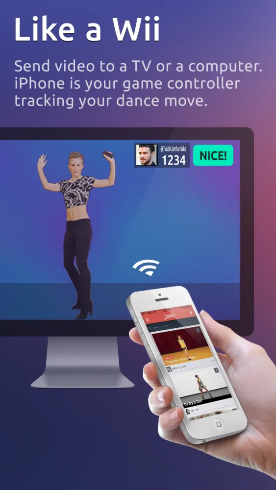 Zrzuty ekranu Jamo = Dance games from Wii. Now just dance with iPhone on the go. Not affiliated with Zumba fitness.