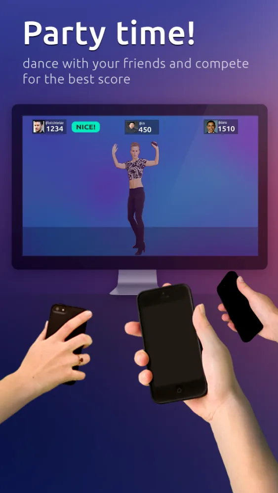 Zrzuty ekranu Jamo = Dance games from Wii. Now just dance with iPhone on the go. Not affiliated with Zumba fitness.