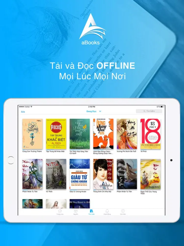 Tangkapan layar aBooks - Sách Truyện Online iPad 