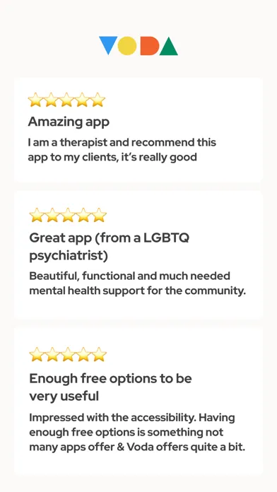 Voda: LGBTQIA+ Mental Wellness スクリーンショット