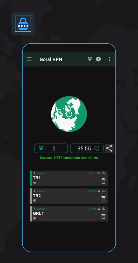Capturas de pantalla de Goral VPN: Fast & Super Secure