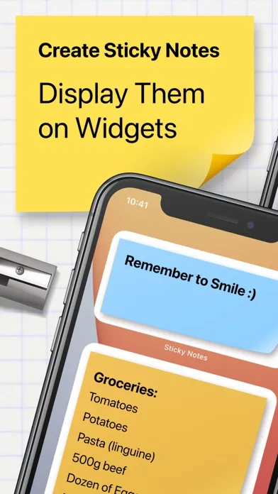 Sticky Notes Widget+ سکرین شاٹس