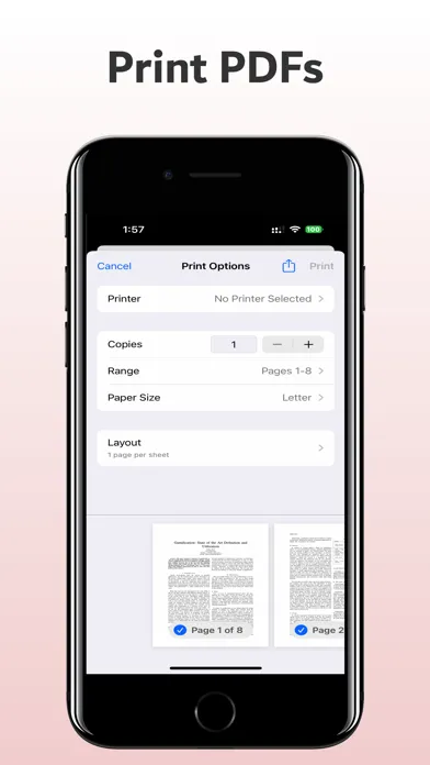 Captures d'écran de PDFer: Convert Image to PDF