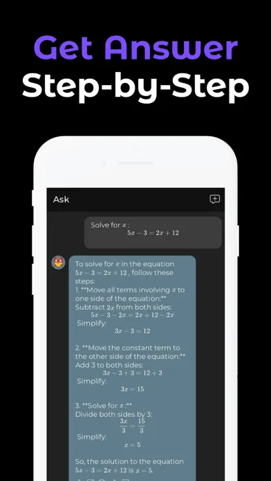 Capturas de pantalla de Homework AI - Scan Math Helper