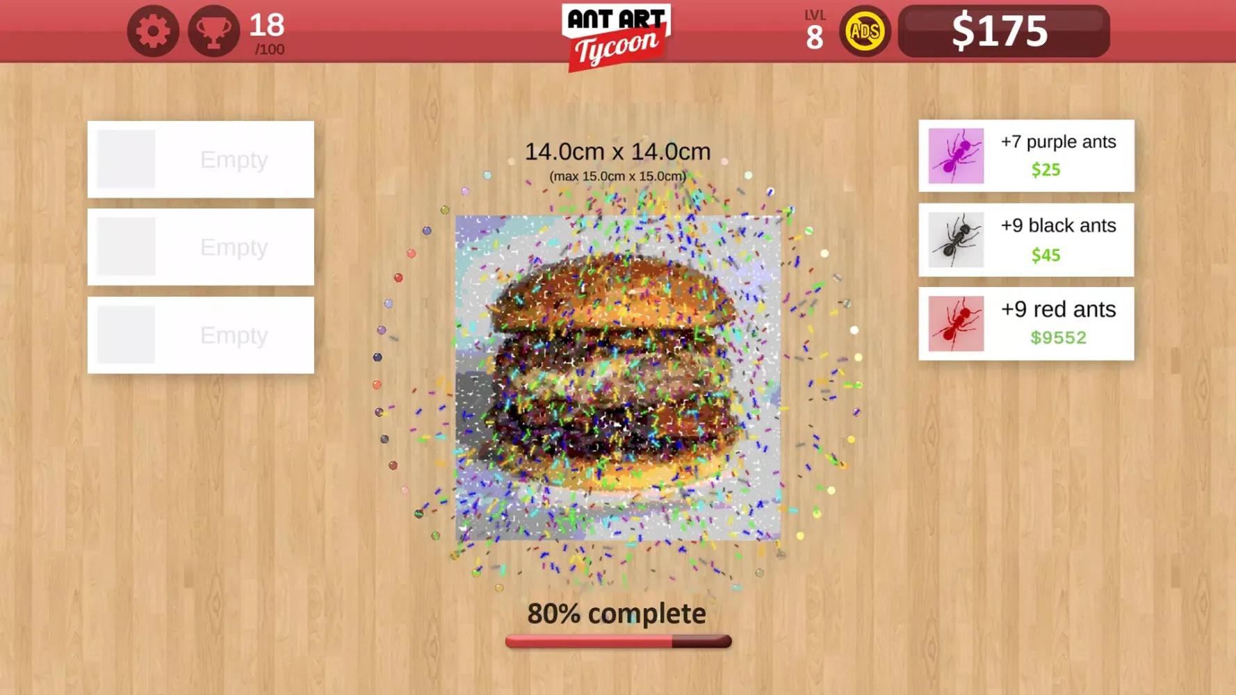 Capturas de tela do Ant Art Tycoon