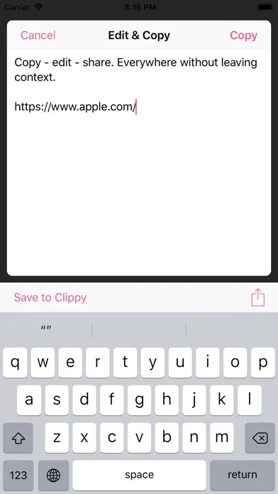Clippy - copy, edit & share应用截图