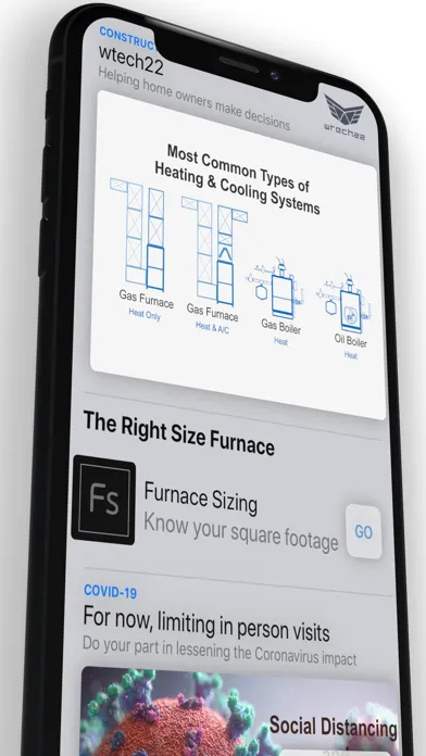 Tangkapan skrin wtech22 Home App