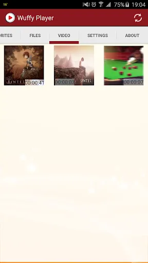 Wuffy Media Player Screenshots