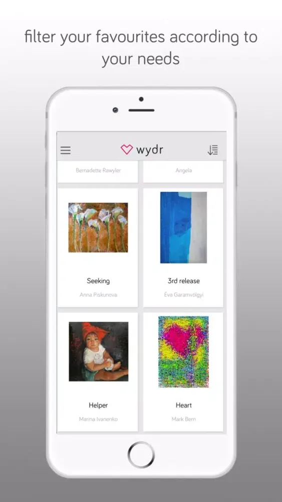 Capturas de pantalla de wydr - original paintings on your open art-trading platform, your easy access to the art world
