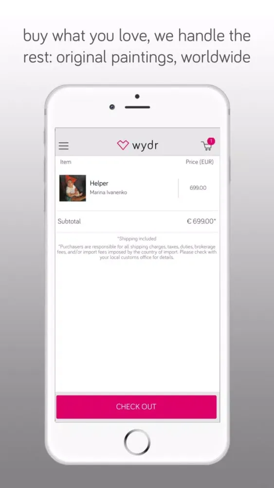Capturas de pantalla de wydr - original paintings on your open art-trading platform, your easy access to the art world