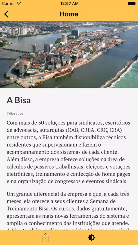 Screenshot di Bisa Web