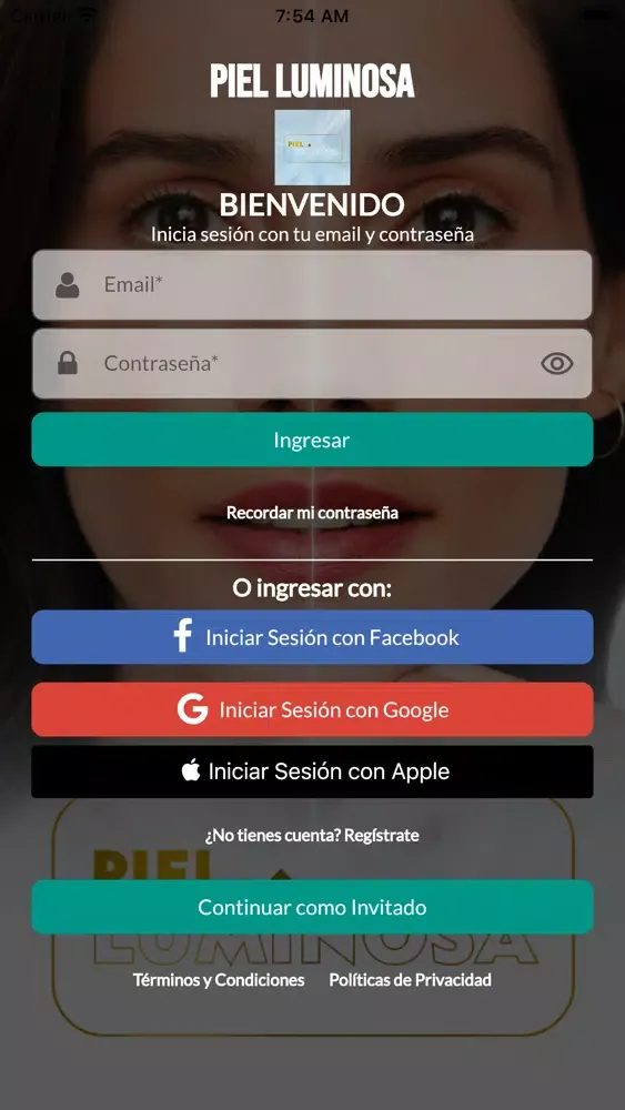 Tangkapan layar Piel Luminosa