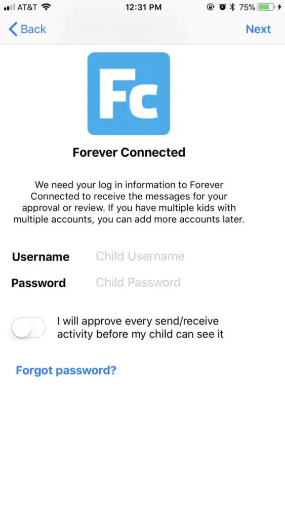 ภาพหน้าจอของ ParentScreen
