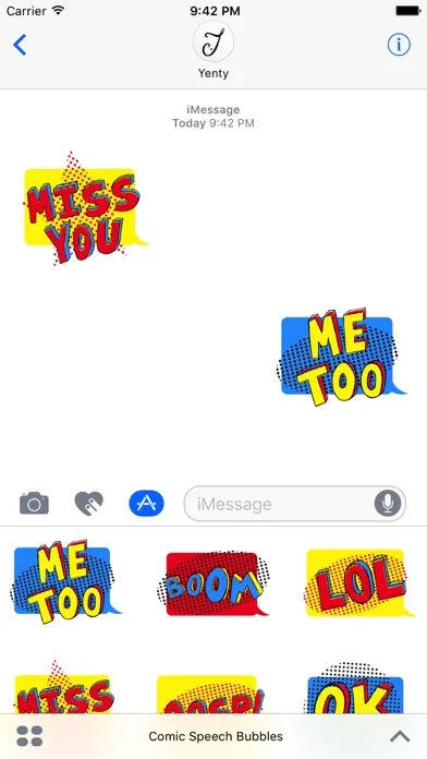 Comic Speech Bubbles Ekran Görüntüleri