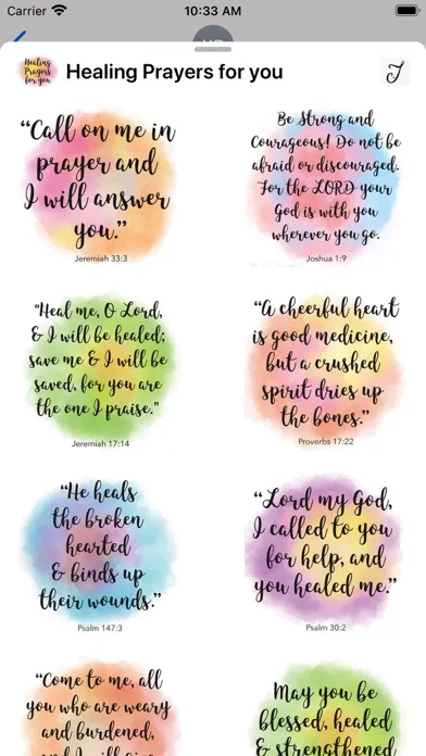 Capturas de tela do Healing Prayers For You