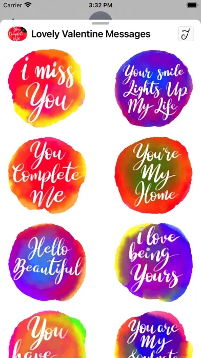 Tangkapan layar Lovely Valentine Messages