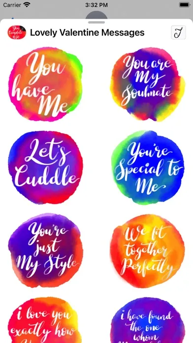 Tangkapan layar Lovely Valentine Messages