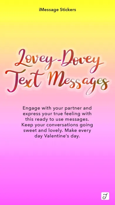 Tangkapan layar Lovey-dovey Text Messages
