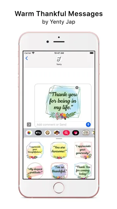Warm Thankful Messages应用截图