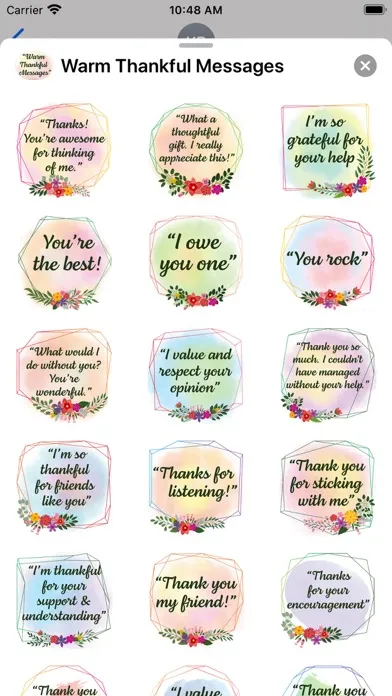 Warm Thankful Messages应用截图