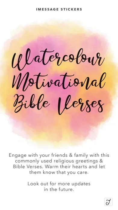 Capturas de tela do Watercolour Motivational Bible