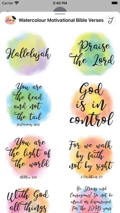Capturas de tela do Watercolour Motivational Bible