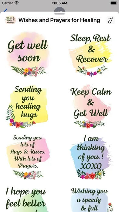 Capturas de pantalla de Wishes and Prayers for Healing