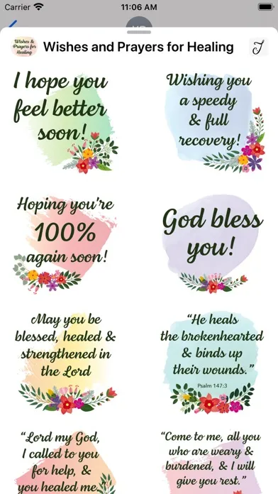 Capturas de pantalla de Wishes and Prayers for Healing